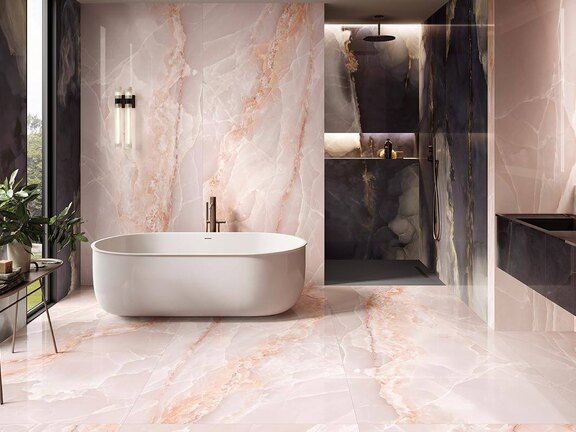 Keramische Onyx tegels zijn een nieuwe trend